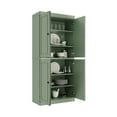 thumbnail image 2 of Palace Imports 100% Solid Wood Kitchen Pantry Storage Cabinet with Doors and Adjustable Shelves, Sage, 2 of 8