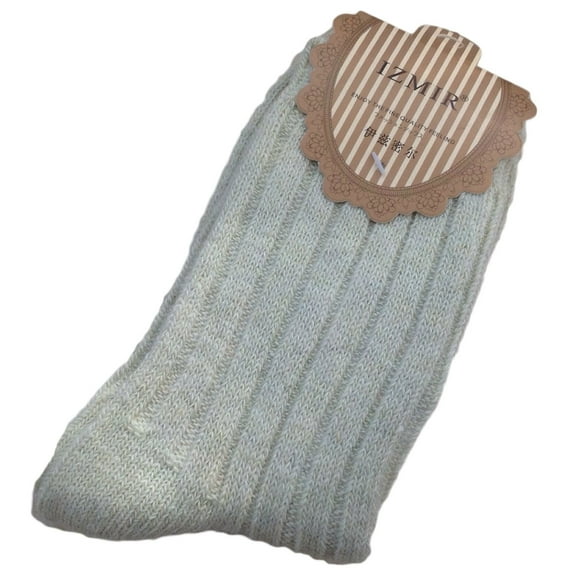 The Most Gorgeous 1 Pair Women's Wool Crew Socks Soft, Stong, Super Comfortable With Uniques Designs Size 6-9 Beige