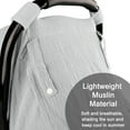 thumbnail image 2 of Fundas de asiento de coche para bebés, funda de verano para niños y niñas con ventana transpirable, capota ligera para asiento de coche infantil, color gris, 2 of 7