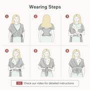 Momcozy Baby Carrier Air Mesh - Baby Wrap for Newborns to Toddler 8-35 lbs - Cooling, Breathable, and Lightweight