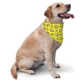 thumbnail image 4 of Honeii White Popcorn print Pet Bandana，a stylish triangle accessory perfect for small to large dogs, puppies, and even cats, 4 of 5