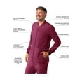 thumbnail image 3 of Adar Addition Scrubs For Men - Zippered Bomber Scrub Jacket, 3 of 7
