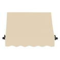 thumbnail image 3 of Awntech 4.38 Ft Charleston Sloped Fixed Awning with Scrolled Iron Arms (52.5in x 36in x 36in), Tan, 3 of 3