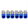 thumbnail image 1 of Connecteur Coaxial Rg6 F, Raccord de Compression 40 Pack (Bleu), 1 of 4