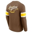 thumbnail image 3 of Men's Darius Rucker Collection by Fanatics Brown San Diego Padres Waffle-Knit Raglan Long Sleeve Henley T-Shirt, 3 of 6