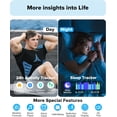 thumbnail image 3 of Smart Watch for Men Women Android iPhone, Alexa Built-in Fitness Watch with 1.8" LCD Screen & Bluetooth Call (Make/Answer), Heart Rate/SpO2/Sleep Monitor, 100 Sports, IP68 Waterp, 3 of 7