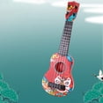 thumbnail image 7 of Red Simulation Ukulele Toy For Kids 4 String Guitar Musical Instrument With Adjustable Strings For Early Learning Toddlers, 7 of 7