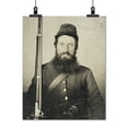 thumbnail image 2 of Print: Civil War Soldier, Union Uniform, Musket, Revolver, Bayonet, 2 of 4
