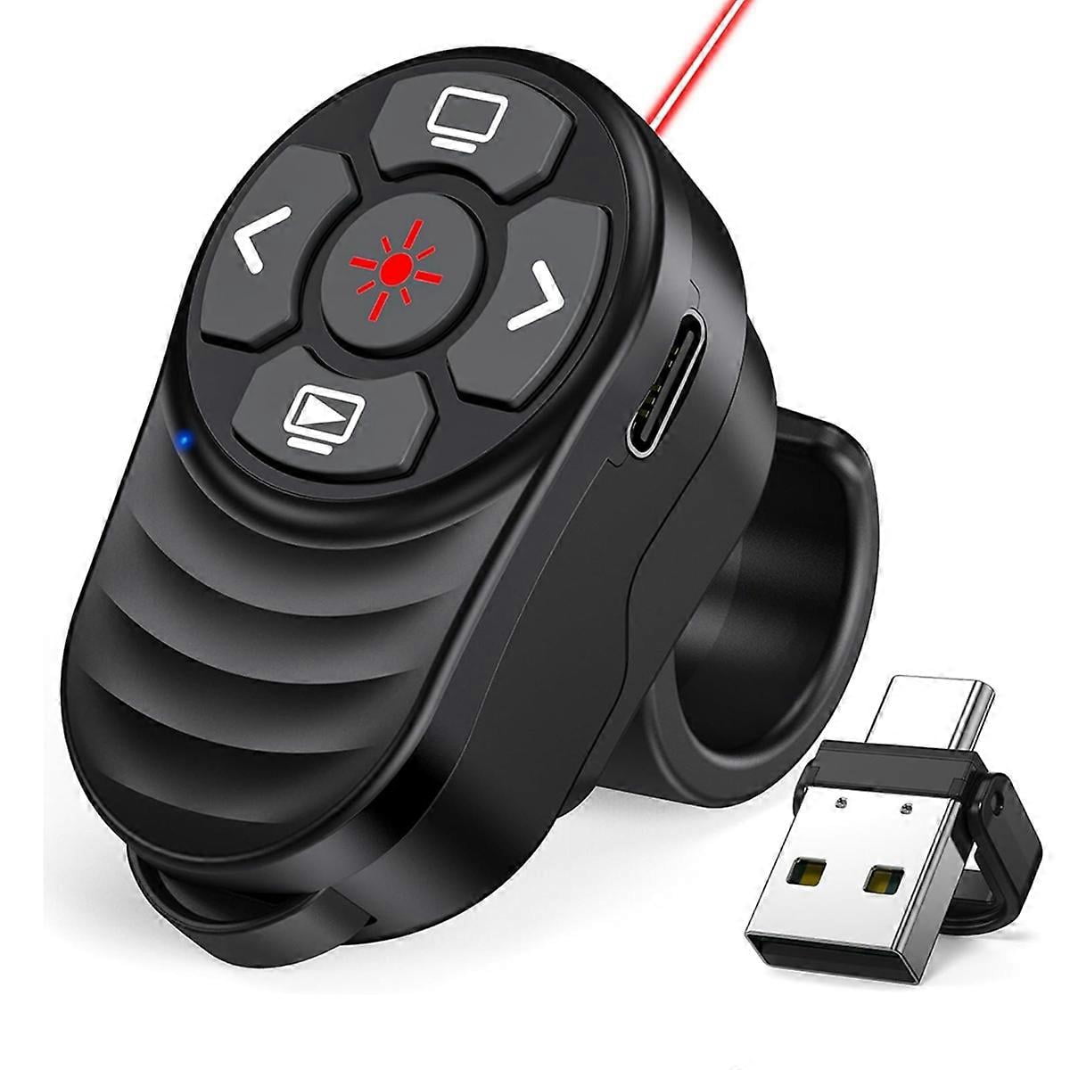 Clicker In Store Rechargeable USB Type C Wireless Presentation Clicker | Bodega Aurrera ...