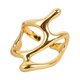 thumbnail image 1 of Anillo de boda ajustable tono dorado para mujer, chica, regalo para enamorados, 1 of 6