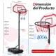 thumbnail image 3 of Canasta de baloncesto Portátil Costway ajustable en Altura 1,6-2,1m Negro y blanco, 3 of 10
