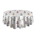 thumbnail image 5 of Princess Unicorn Star Pattern Round Tablecloth 60"x60",Wrinkle Wipeable Table Cloth for Kitchen Dining Room Picnic Patio Party, 5 of 6