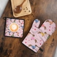 thumbnail image 5 of Colorful Funny Dachshund Kitchen Oven Mitt and Pot Holder Sets 2 Pcs for Baking, Cooking and Grilling, Heat Resistant Up To 392 °F, 5 of 7