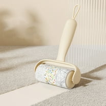 Replaceable Hot Melt Adhesive Roller, Portable Lint Remover with Hook, for Clothing Sofa Pet Hair, White Pink Blue Green Yellow