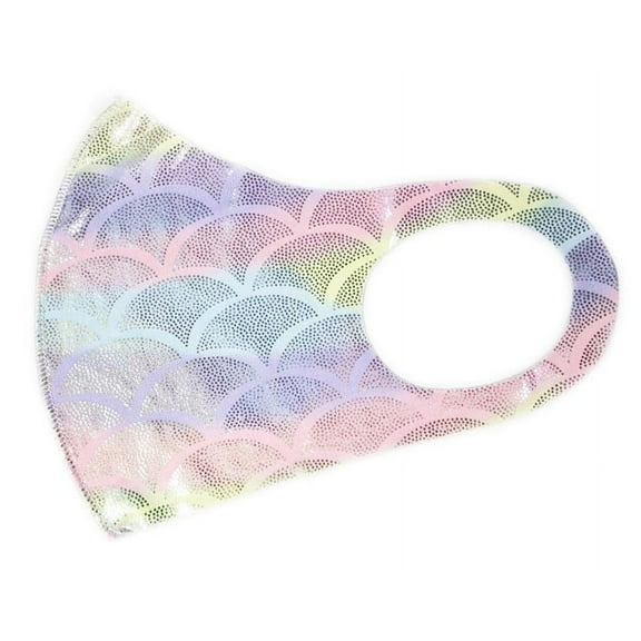 Wenchoice Rainbow Fish Scale Washable Mask One Size