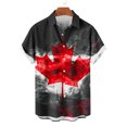 thumbnail image 4 of Mens Casual Manga Corta Botón Abajo Camisas, Cuello de Vuelta Impresión para el Verano, Al Aire Libre Y Desgaste Casual, 4 of 6