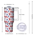thumbnail image 2 of Christmas 40oz Tumbler– Stainless Steel Insulated Tumbler with Handle and Straw, Large Capacity Travel Cup for Hot & Cold Drinks, 2 of 7