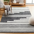 thumbnail image 2 of SAFAVIEH Kilim Adam Striped Polyester Area Rug, Ivory/Black, 5' x 8', 2 of 10