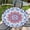 Bohemia, variant on Round Fitted Tablecloth with Elastic Edge Design Table Cover Waterproof Stain-Resistant Wipeable Table Cloth Best for 42"-46" Round Tables for Outdoor Indoor Bohemia