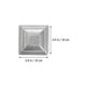 thumbnail image 3 of 10pcs Post Toppers Fence Post Cap Outdoor Lawn Fence Post Protective Covers, 3 of 4