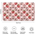 thumbnail image 3 of Pink Cow Strawberry Hat Pattern Bathroom Rugs Mat,Non Slip Microfiber Bathroom Rug,Rubber Backing,Soft Bathroom Mats for Bathroom Floor,Tub and Shower,17x30in(43x75cm), 3 of 5