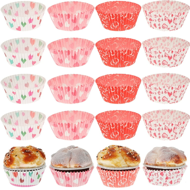 50 Pack Vintage Floral Cupcake Wrappers for Wedding, Flower Paper Baking  Cups and Muffin Liners for Tea Party (2.25 x 2.75 In)