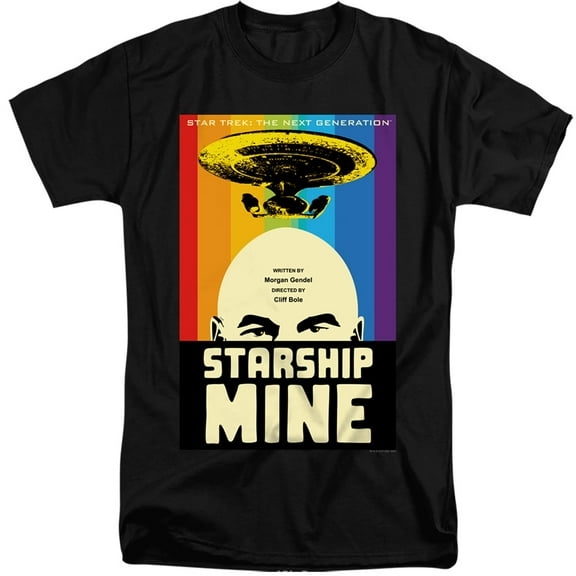 Star Trek Tng Season 6 Episode 18 Adult Tall T-Shirt 18/1 T-Shirt Black