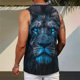 thumbnail image 4 of Mens Camisetas Algodón Impreso sin Mangas Chaleco Tanque, Cuello Redondo Casual para Al Aire Libre, Diario Y Primavera Verano Desgaste, 4 of 8