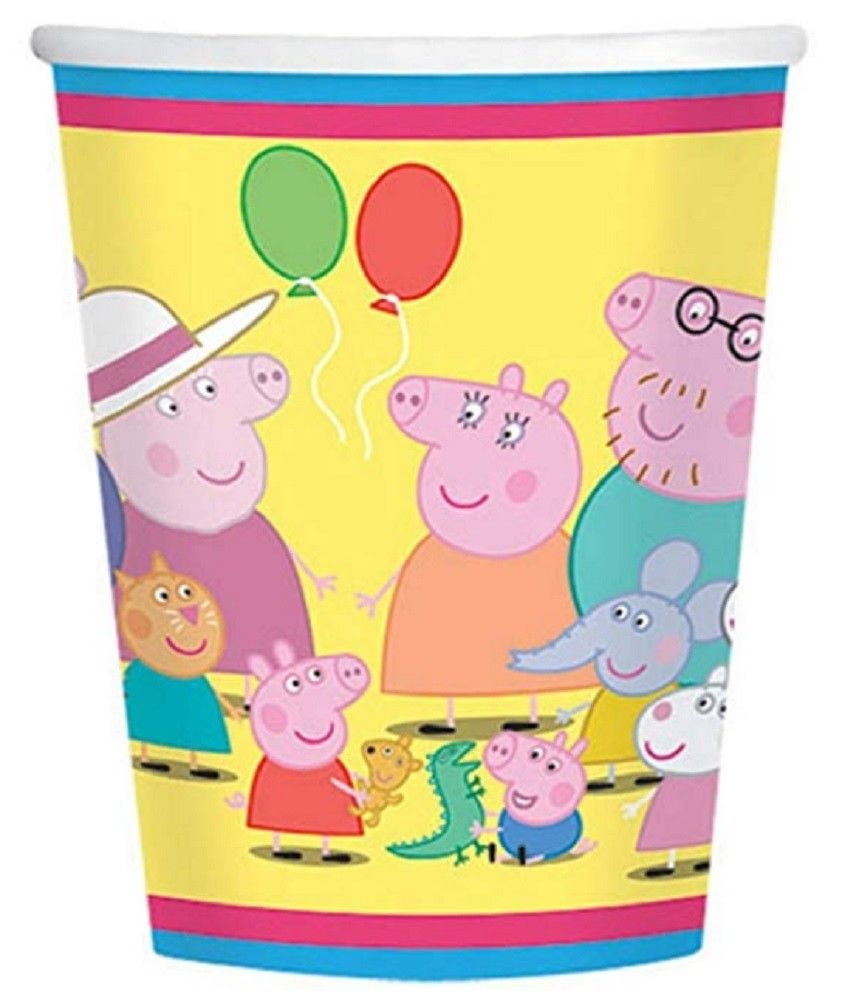 Cups - Peppa Pig - 9oz Paper - 8ct - Walmart.com