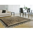thumbnail image 2 of Tayse Festival Area Rug 8753 Contemporary Beige Zebra Tiger 5'3'' Round Round, 2 of 3