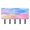 Tie-dye Clouds Pattern, variant on Decorative Key Holder Organizer Wall Mounted with 5 Hooks for Keys Mail (7.1 x 4.1 Inches) Tie-dyed Colorful Spiral Pattern