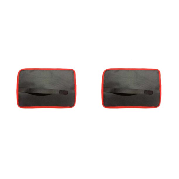 Eigraketly Bolsa de herramientas de reparación de tela Oxford enrollable portátil, llave inglesa, destornillador, bolsa de transporte Rojo 2piezas