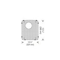 thumbnail image 2 of BLANCO 221009 Grid Sink Rack, Stainless Steel, 2 of 2