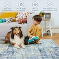 thumbnail image 5 of ZACOO 2x6 Hallway Runner Rug Washable Rug Soft Distressed Rug Non-Slip Low-Pile Rugs for Entryway Modern Area Rug, Blue/Yellow, 5 of 8