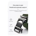 thumbnail image 5 of Jessboyy Men's Canvas Woven Belt No Hole Automatic Buckle Ratchet Belts Work Casual Outdoor Hiking Adjustable Web Belt Army Green,Free Size, 5 of 7