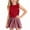 Red, variant on Girls Summer Outfit Casual Plaid Skirt and Sleeveless Cute Bow Top Two Piece Set Girls Summer Clothes Red