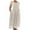 White, variant on Women's Short Sleeve Dresses Loose Solid Color Crewneck Kaftan Maxi Dress Summer Short Sleeve Casual Pockets Sundress