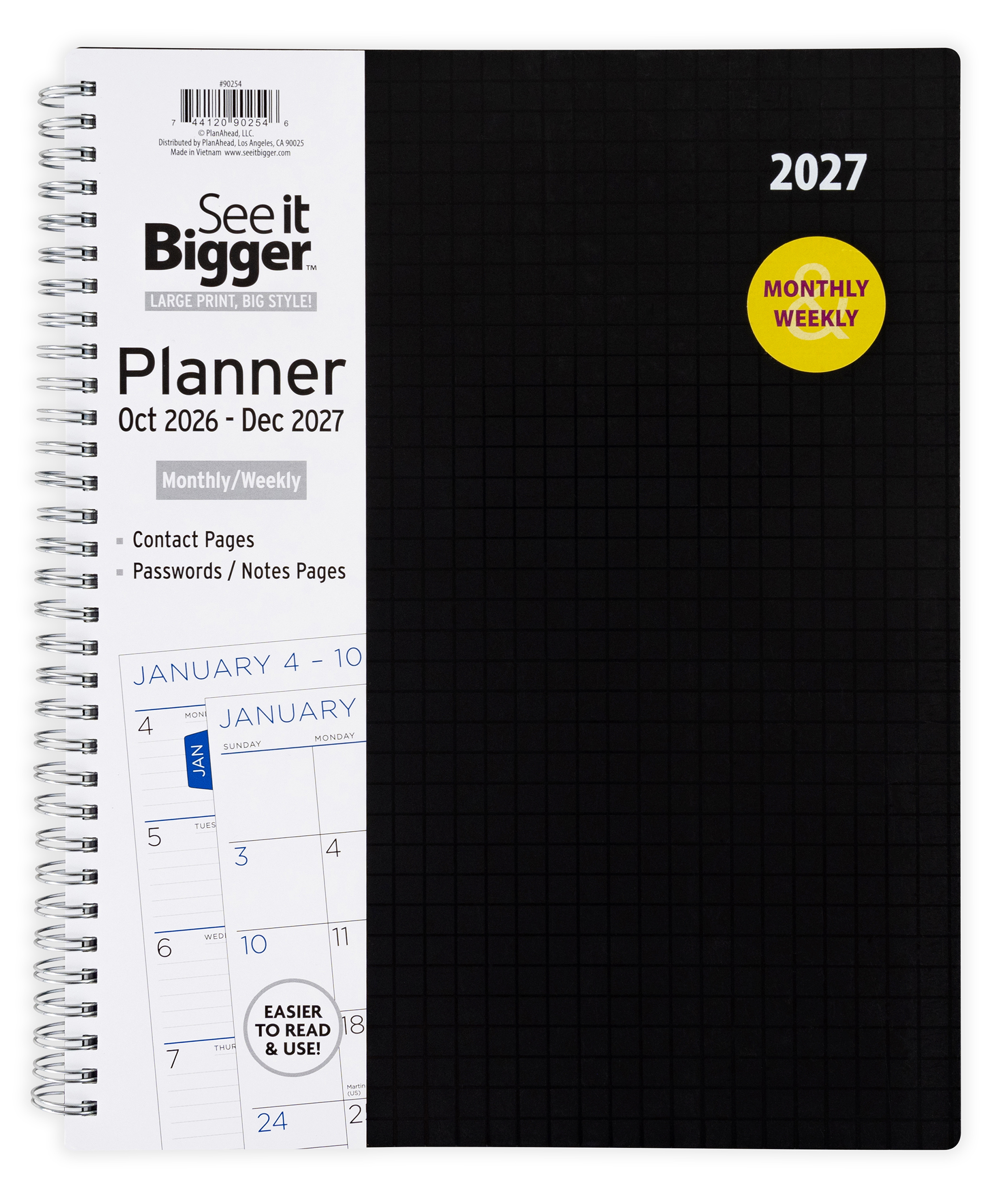 See It Bigger 15-Month Large Print Planner photo 1