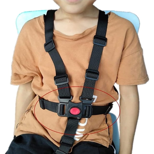 2 Pcs Wheelchair Seat Belt Adjustable Safety Straps Five Point Buckle Fixing Restraint Medical Care