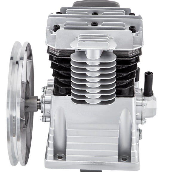 Industrial Air Compressor Pump 3HP 11CFM, Single Stage Twin Cylinder Piston Style - 1300RPM Splash Lubrication Motor