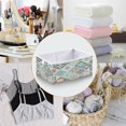 thumbnail image 4 of Foldable Fabric Storage Bin Home Cubes Clothing Organizer Bins Large Collapsible Box Basket for Home Organizer Intricate Blue Shape, 4 of 7