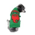 thumbnail image 1 of RWB Pet Santa With Goggles Ugly Christmas Dog Sweater Green, 1 of 4