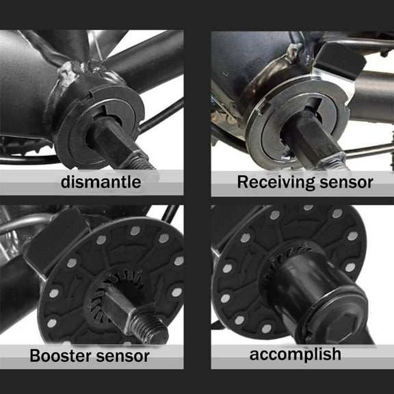 1X Electric Bike Pedal Sensor Assist 12 Magnet E Bike Double Hall Right Side Pas System Sm Connector Diy Ebike Kit Cycling Parts Fangkenuo