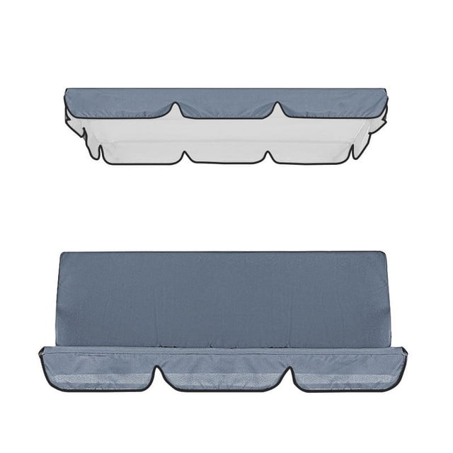 Liquidación de felpudos Huayishang, juego de fundas para columpio de patio, funda de repuesto para columpio + funda de cojín para columpio, decoración del hogar, color gris
