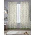thumbnail image 2 of Spring Branches Sheer Curtains 2 Panels Set Simple Grass Green Leaf Branch Plant Light Green Background Sheer Window Curtains Light Filtering Rod Pocket Voile Drapes for Bedroom Living Room 52"X108", 2 of 8