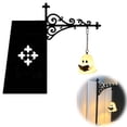 thumbnail image 5 of Ghost Bookshelf Lantern，Library Mini Bookshelf Lamp, Little Cute Lantern-Decorative Library Hanging Resin Lighting, Miniature Halloween Vintage Patchwork Reading Book LED Nightlight, 5 of 9