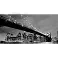 thumbnail image 3 of PhotoINC Studio 24x14 Black Modern Framed Museum Art Print Titled - Brooklyn Bridge View, 3 of 5