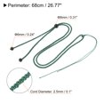 thumbnail image 2 of Unique Bargains Jade Rope Nylon Cord Necklace Holder Strings Emerald Rope, Mint Green 5 Pack, 2 of 6