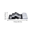 thumbnail image 3 of Dvkptbk Portable 49 Keys Flexible Roll Up Piano Electronic Soft Keyboard Piano Silicone, 3 of 7