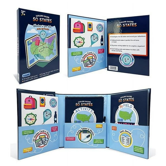 Explore Galore 50 States Dry-Erase Activity Kit